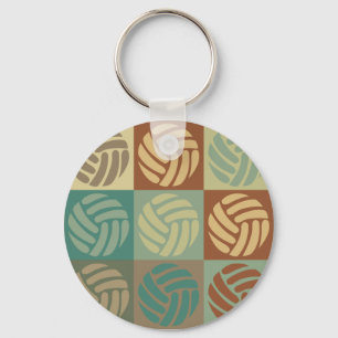 Volleyball Pop Art Sleutelhanger