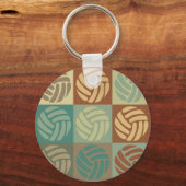 Volleyball Pop Art Sleutelhanger (Voorkant)