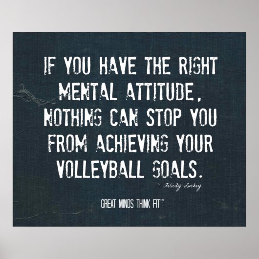 Volleyball Poster 003 - Denim Inspiration (Voorkant)