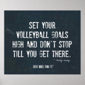 Volleyball Poster 004 - Denim Inspiration (Voorkant)
