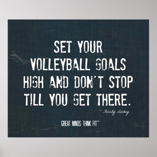 Volleyball Poster 004 - Denim Inspiration (Voorkant)