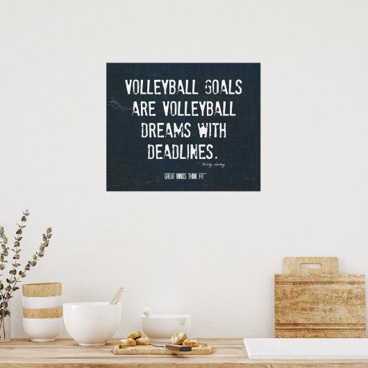 Volleyball Poster 005 - Denim Inspiration (Keuken)