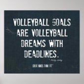 Volleyball Poster 005 - Denim Inspiration (Voorkant)