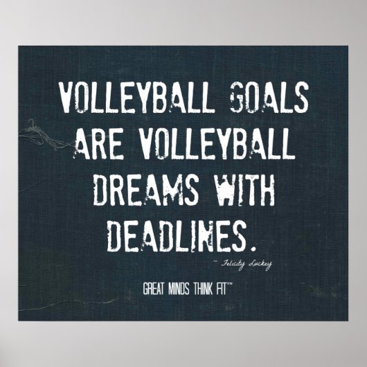 Volleyball Poster 005 - Denim Inspiration (Voorkant)