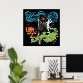 Volleyball Poster: "Ik hou van mijn leven" Poster (Thuiskantoor)