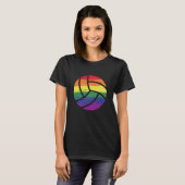 Volleyball Pride vlag T-shirt (Voorkant volledig)