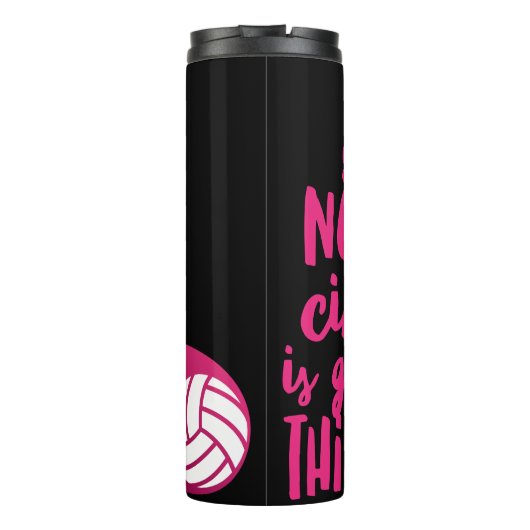 Volleyball Princess Thermal Tumbler Thermosbeker (Achterkant)