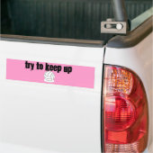 Volleyball - Probeer het bij te houden Bumpersticker (Op Truck)