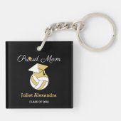 Volleyball Proud Mam afstuderen klasse 2022 Sleutelhanger (Achterkant)