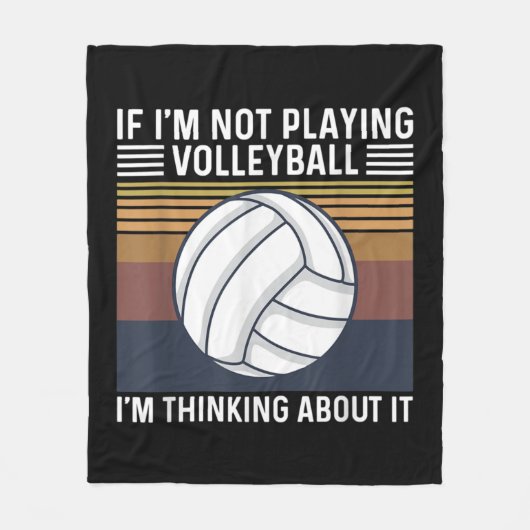 Volleyball Quote voor een volleybalspeler Fleece Deken (Voorkant)