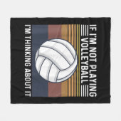 Volleyball Quote voor een volleybalspeler Fleece Deken (Voorkant (Horizontaal))
