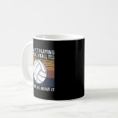Volleyball Quote voor een volleybalspeler Koffiemok (Voorkant links)