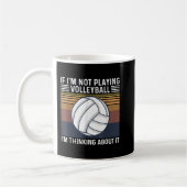 Volleyball Quote voor een volleybalspeler Koffiemok (Links)