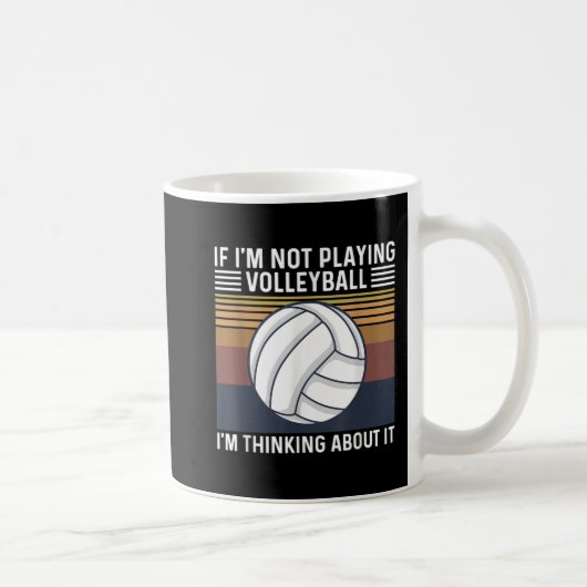 Volleyball Quote voor een volleybalspeler Koffiemok (Rechts)