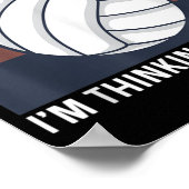 Volleyball Quote voor een volleybalspeler Poster (Hoek)
