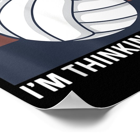 Volleyball Quote voor een volleybalspeler Poster (Hoek)