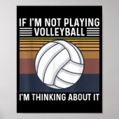 Volleyball Quote voor een volleybalspeler Poster (Voorkant)