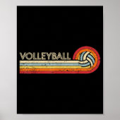 Volleyball Retro Cool Tiener Volwassenen Volleyb Poster (Voorkant)