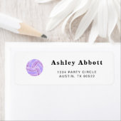 Volleyball Return Address Labels (Insitu)