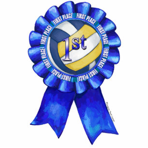 Volleyball Ribbons 1st Fotobeeldje Magneet