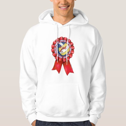 Volleyball Ribbons 2de Hoodie (Voorkant)