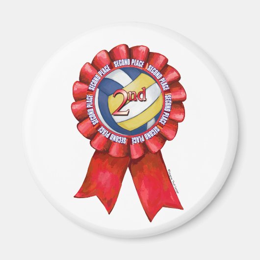 Volleyball Ribbons 2de Magneet (Voorkant)