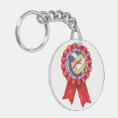 Volleyball Ribbons 2de Sleutelhanger (Voorkant Links)