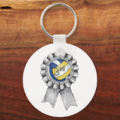 Volleyball Ribbons 3de Sleutelhanger (Voorkant)