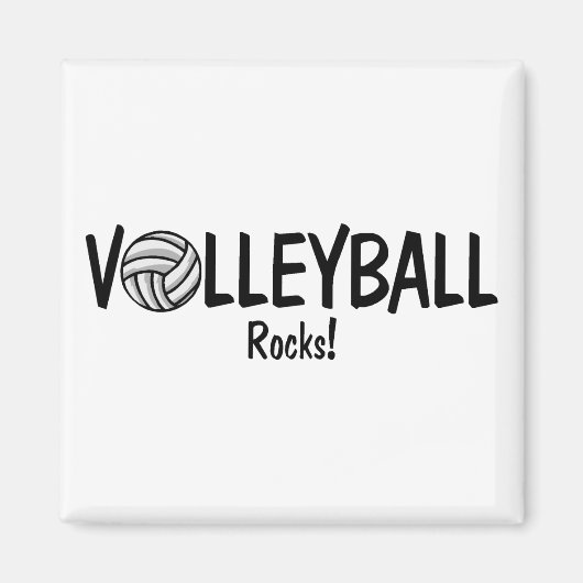 Volleyball Rocks Magneet (Voorkant)
