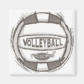 Volleyball Rocks Magneet (Voorkant)