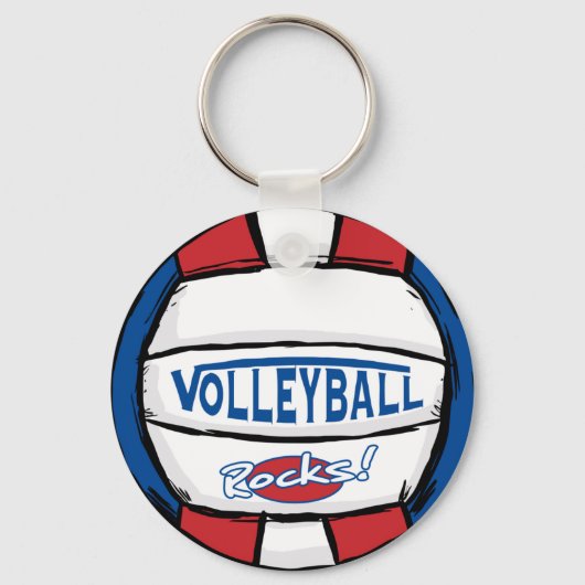 Volleyball Rocks Sleutelhanger (Voorkant)