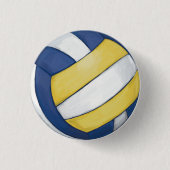 Volleyball Ronde Button 3,2 Cm (Voorkant)