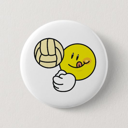 Volleyball Ronde Button 5,7 Cm (Voorkant)