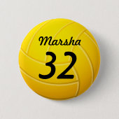 Volleyball Ronde Button 5,7 Cm (Voorkant)