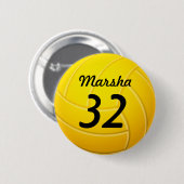 Volleyball Ronde Button 5,7 Cm (Voorkant /achterkant)