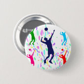 VOLLEYBALL RONDE BUTTON 5,7 CM (Voorkant /achterkant)