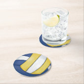Volleyball Ronde Kartonnen Onderzetter (Insitu)