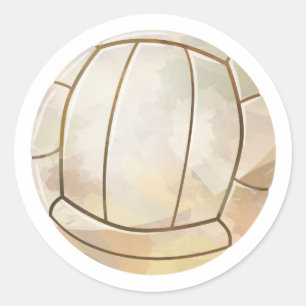 Volleyball Ronde Sticker