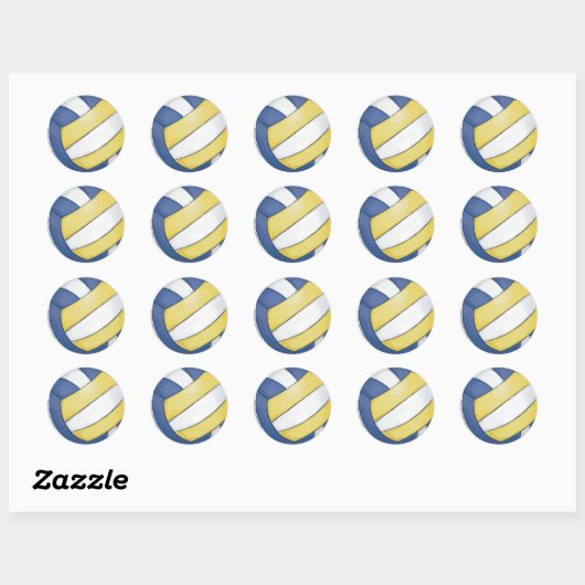 Volleyball Ronde Sticker (Vel)