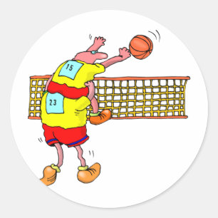 Volleyball Ronde Sticker