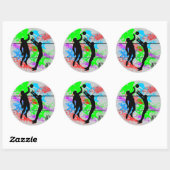 Volleyball Ronde Sticker (Vel)