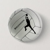 Volleyball Round Button (Voorkant)