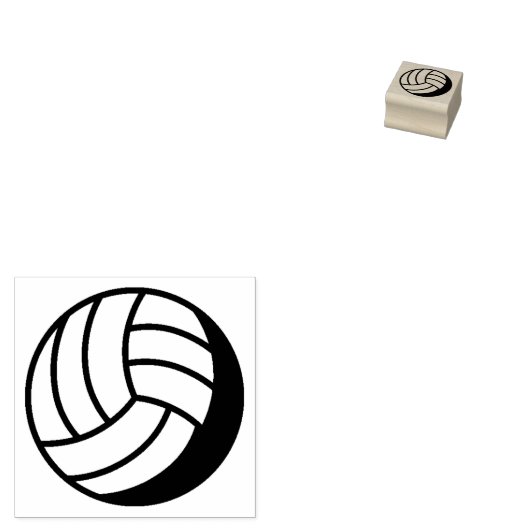 Volleyball Rubberstempel (Gestempeld)