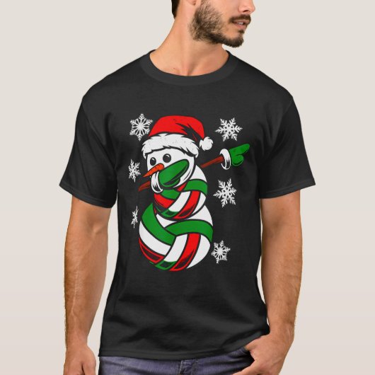 Volleyball Santa Hat Snowman Xmas Funny Volleyball T-shirt (Voorkant)