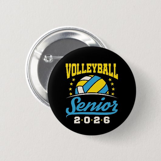 Volleyball Senior 2026  Ronde Button 5,7 Cm (Voorkant /achterkant)