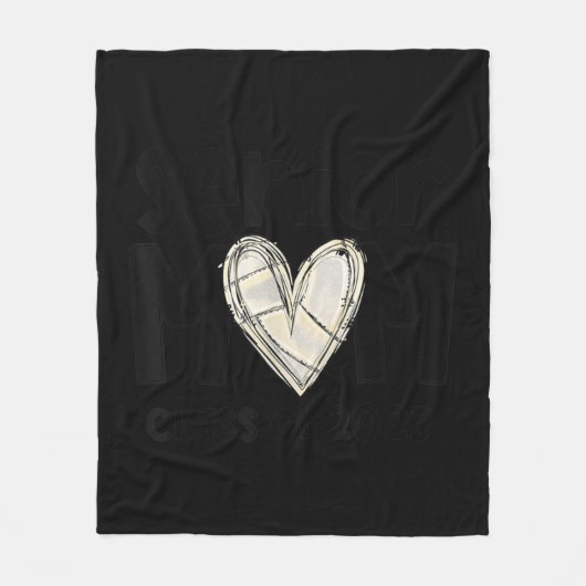 Volleyball Senior Mom Volleyball Mom Graduation A Fleece Deken (Voorkant)