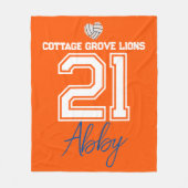 Volleyball Senior Player Personalized Fleece Deken (Voorkant)