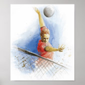 Volleyball Serve Poster (Voorkant)