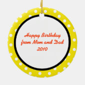 Volleyball Setter Ornament Personaliseren (Achterkant)