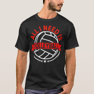 Volleyball-Shirt ik heb alleen volleyball Red Gift T-shirt